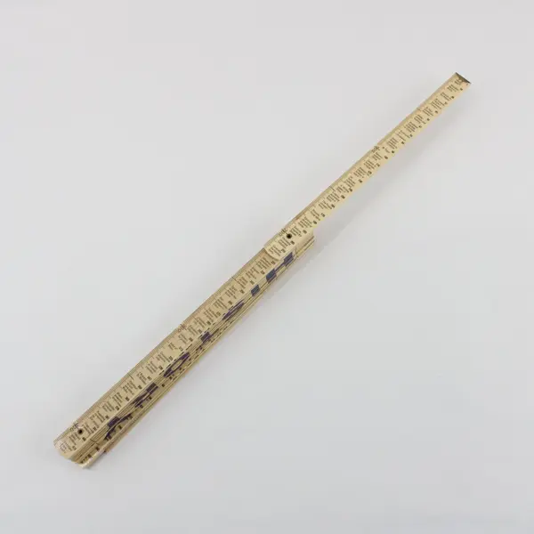 MeterMorphosen 2000 Years History Folding Wooden Meter Ruler