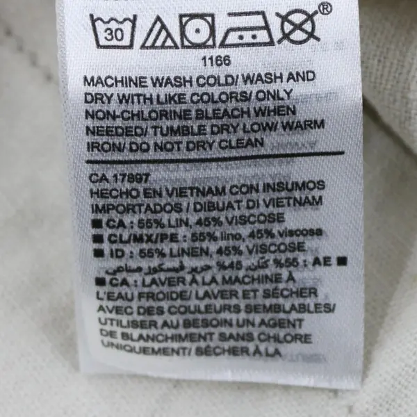 Women's Ivory Cream Linen Blend Utility Jacket XXL Zip Drawstring Waist