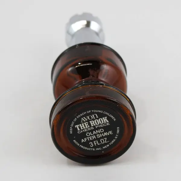 Vintage Avon The Rook Chess Piece Bottle 3 Oz Empty