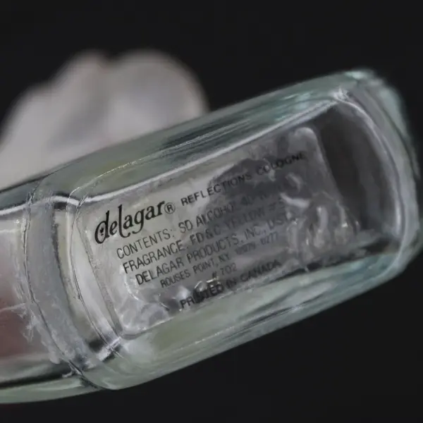 Delagar Glass Swan Empty Cologne Bottle Decorative Collectible 4-3/4"