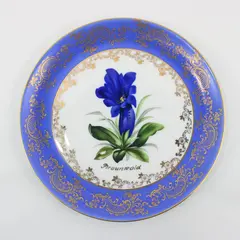 Eschenbach Braunwald Crocus Floral Plate Hand Painted Bavaria
