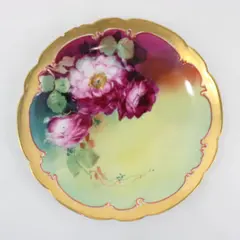 Antique M R Martial Redon Limoges France Hand Painted Plate Roses Pickard China