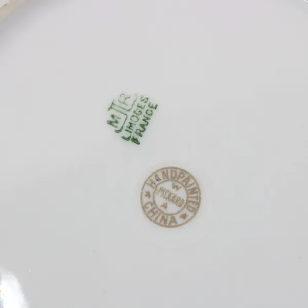 Antique M R Martial Redon Limoges France Hand Painted Plate Roses Pickard China