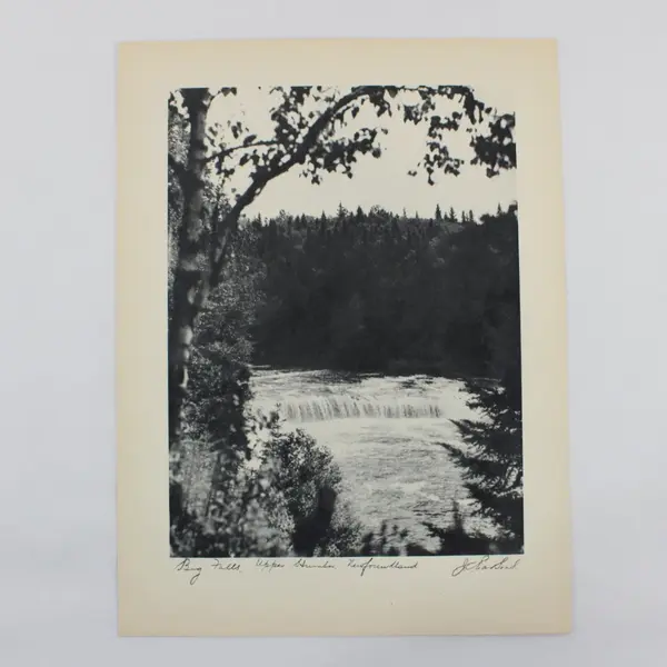 Set of 2 Vintage 1930s Humber River Newfoundland Black & White Photo Prints 9X12