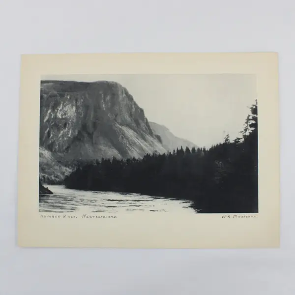 Set of 2 Vintage 1930s Humber River Newfoundland Black & White Photo Prints 9X12