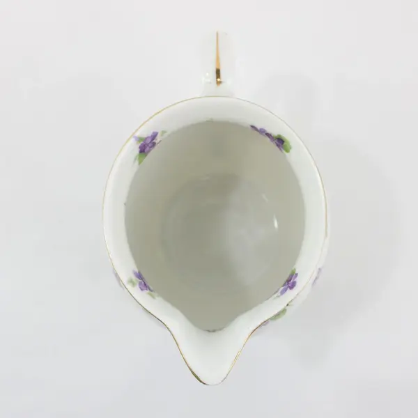 Union K 1/2 L Pitcher Purple Violet Floral Design Czechoslovakia