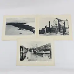 Set of 3 Vintage 1930s W.R. Macaskill Newfoundland 9x12 Photo Prints