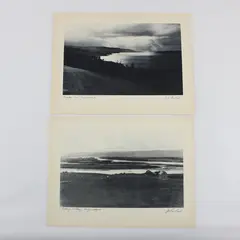 Set of 2 Vintage J.C. Parsons Newfoundland Photo Prints Codroy Valley Humber Arm