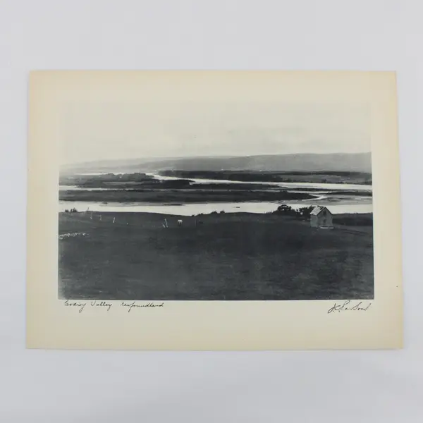 Set of 2 Vintage J.C. Parsons Newfoundland Photo Prints Codroy Valley Humber Arm