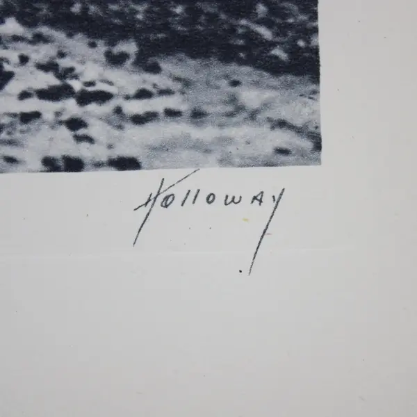 Vintage 1930s Holloway Northern Labrador Landscape Photo Print 12x9 B&W