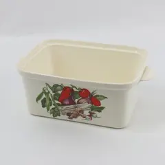 Egersund Norsk Flint Rectangular Casserole Dish Vegetable Motif