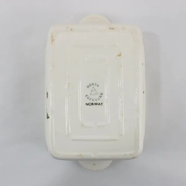 Egersund Norsk Flint Rectangular Casserole Dish Vegetable Motif