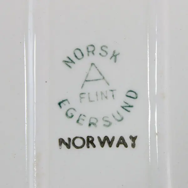 Egersund Norsk Flint Rectangular Casserole Dish Vegetable Motif