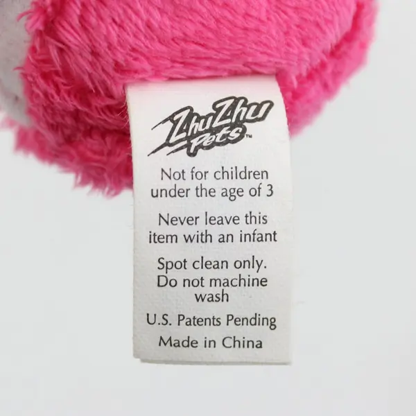 Zhu Zhu Pets Pinkie Hot Pink Hamster Plush Toy Pre-Owned