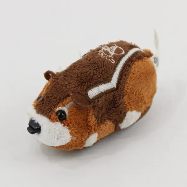 Zhu Zhu Pets Nutters Plush Hamster Brown White Stuffed Animal Toy