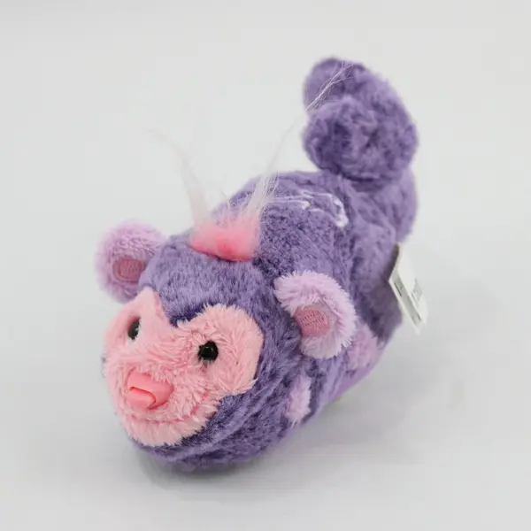 Zhu Zhu Pets Ozzy the Monkey Plush Toy Purple Pink Embroidered Detail
