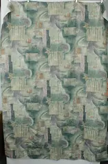 Handmade Green Boho Celestial Curtain Panel 53 x 72 in