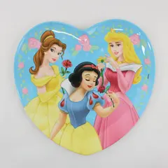 Zak Designs Disney Princess Heart Plate Belle Snow White Aurora PRNB-0351