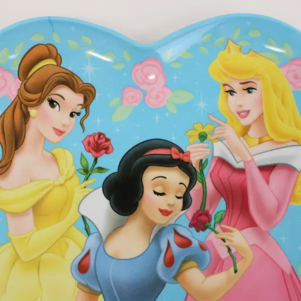 Zak Designs Disney Princess Heart Plate Belle Snow White Aurora PRNB-0351
