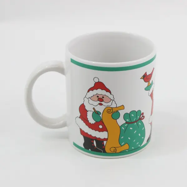 Cooks Club Santa Christmas Coffee Mug Ceramic Holiday White