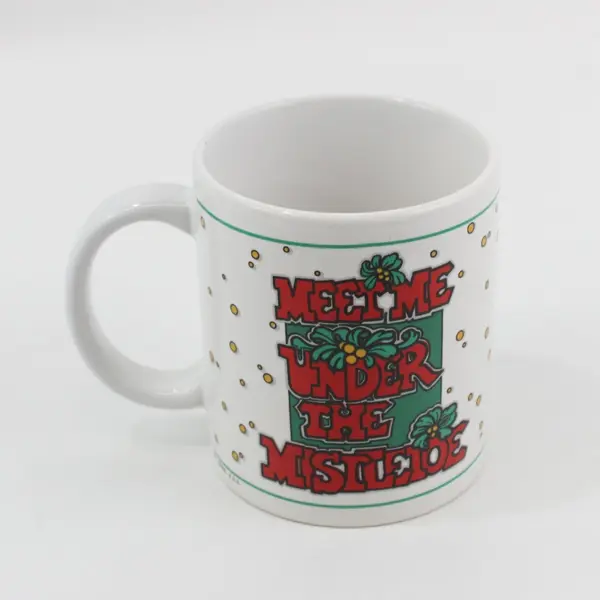 Meet Me Under the Mistletoe Christmas Holiday Ceramic Mug