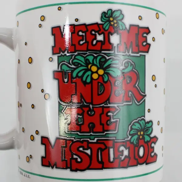 Meet Me Under the Mistletoe Christmas Holiday Ceramic Mug