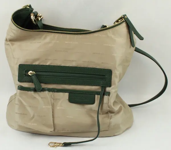 Michael Kors Green Leather Shoulder Bag Purse w/ Dust Bag