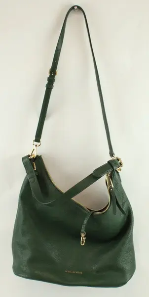 Michael Kors Green Leather Shoulder Bag Purse w/ Dust Bag