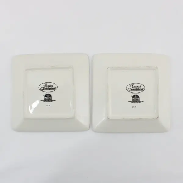 2 Certified International Susan Winget Avignon Morning Rooster Canape Plates 6"
