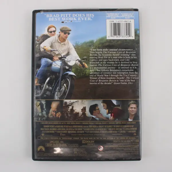 The Curious Case of Benjamin Button DVD Brad Pitt Cate Blanchett 3 Oscars