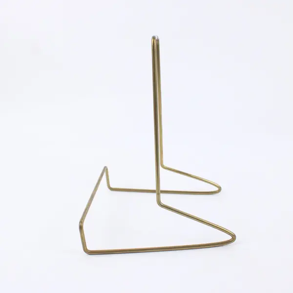 Lot of 3 Brass Wire Book Plate Display Stands