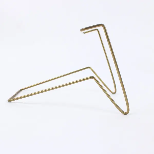 Lot of 3 Brass Wire Book Plate Display Stands