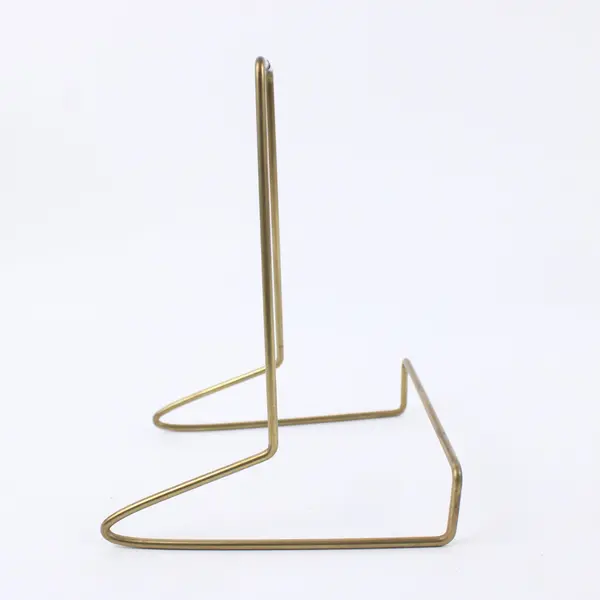Lot of 3 Brass Wire Book Plate Display Stands