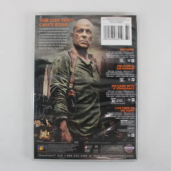 Die Hard 4-Film Collection Bruce Willis 4-Disc DVD Set