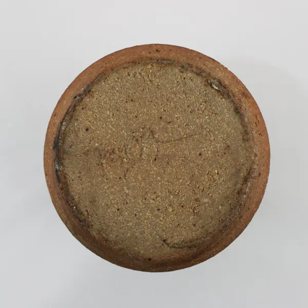 Handmade Ceramic Jam Jar Beige Brown Art Pottery Glazed