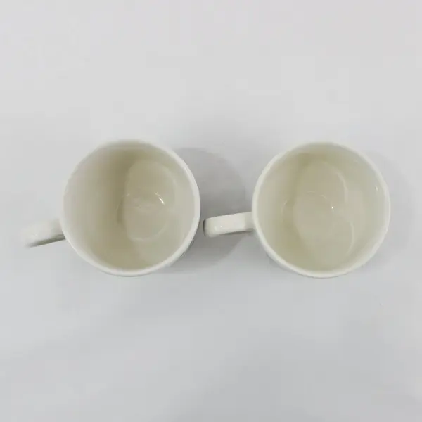 Grindley Blue Willow Flat Bottom Coffee Cups Lot of 2 England