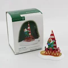 2000 Department 56 North Pole Catch the Wind Sailing Sled #56807 Retired 2002 