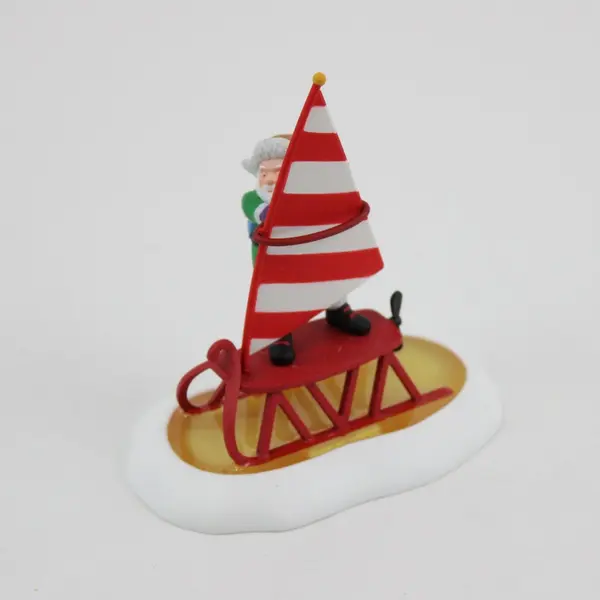 2000 Department 56 North Pole Catch the Wind Sailing Sled #56807 Retired 2002 