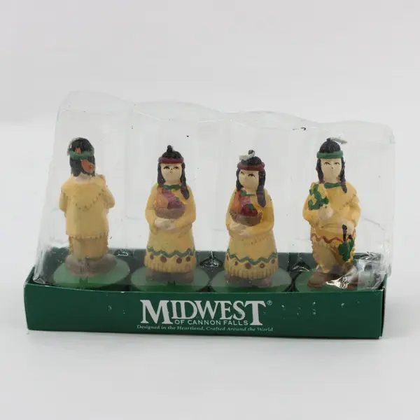 Midwest of Cannon Falls Set of 4 Thanksgiving Native American Candles