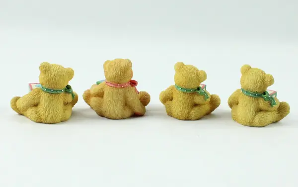 Enesco Cherished Teddies ABC Block Bear Figurines Set of 4