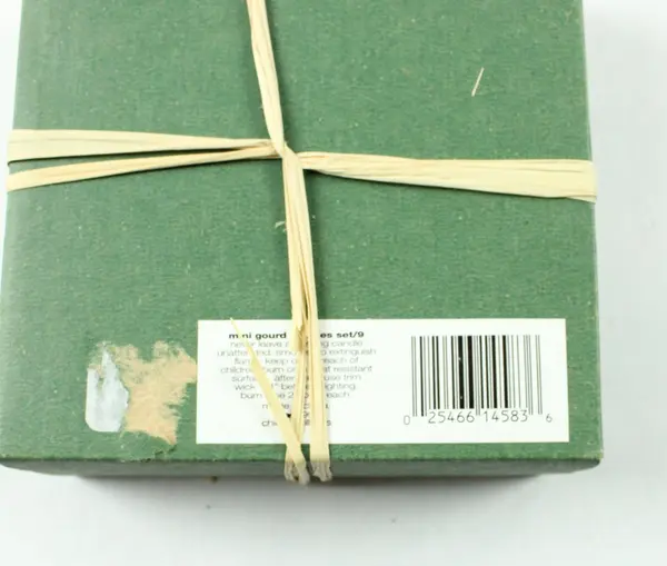 Set of 9 Decorative Vegetable-Shaped Candles Gift Box