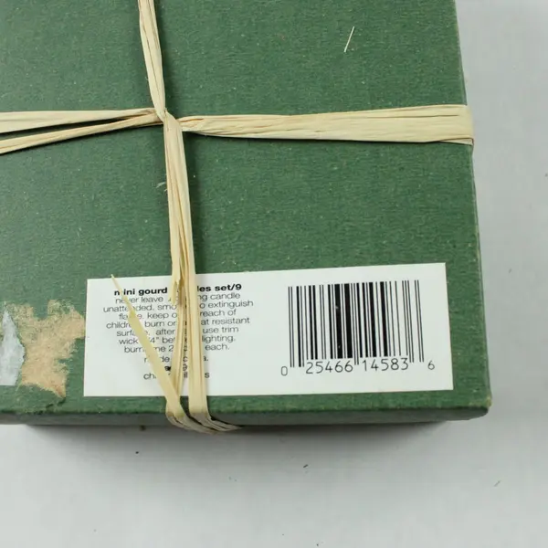 Set of 9 Decorative Vegetable-Shaped Candles Gift Box