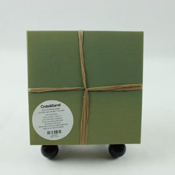 Crate & Barrel Set of 9 Pumpkin Squash Candles Gift Box