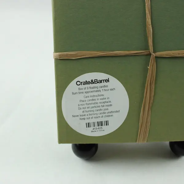 Crate & Barrel Set of 9 Pumpkin Squash Candles Gift Box