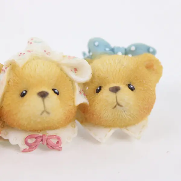 Enesco Cherished Teddies Four Sisters Bears Brooch 1996 Priscilla Hillman
