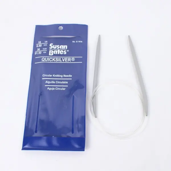 Susan Bates Quicksilver Circular Knitting Needle 36", #Q 1936