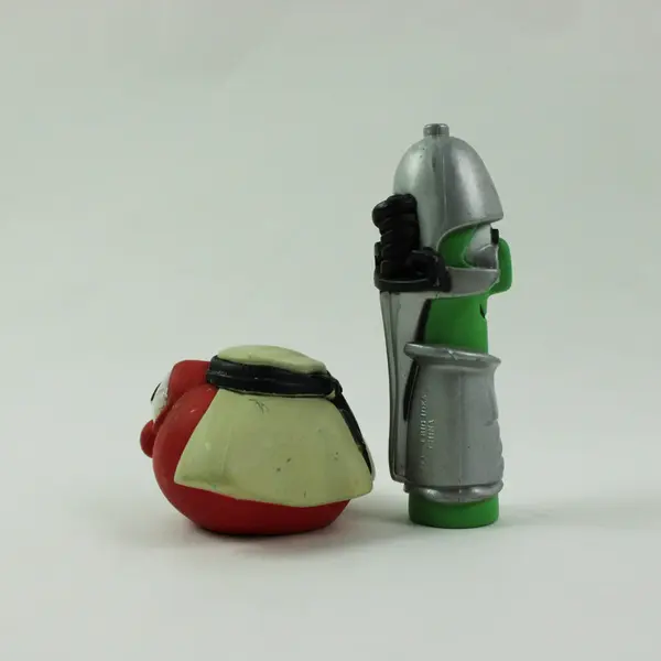 Lot of 2 VeggieTales Josh & The Big Wall Playset 2pc Figures Used