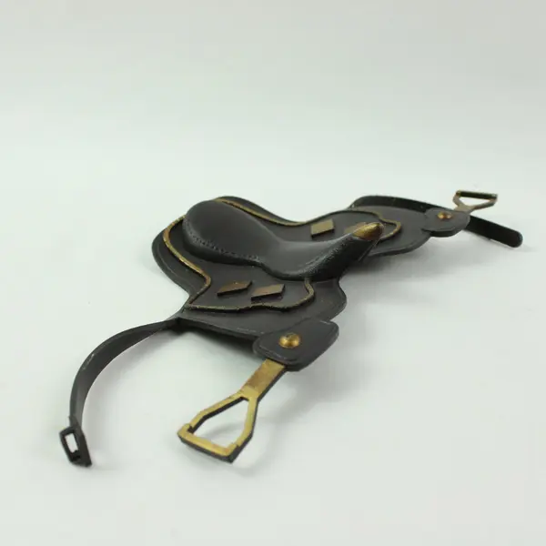 Kid Kore 1993 Cowboy Brown Horse Saddle Accessory with Stirrups