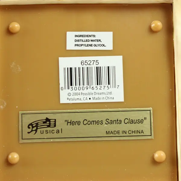 Possible Dreams 65275 An Armful of Love Santa Snow Globe Music Box