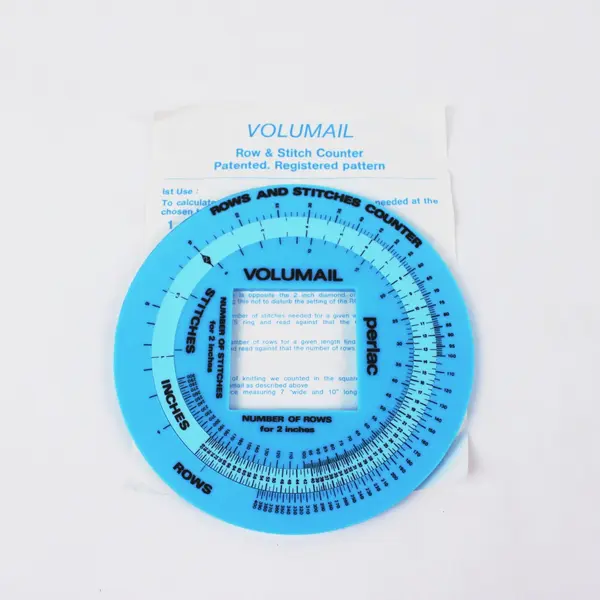 Vintage Volumail Perlac Knitting Calculator Wheel With Instructions